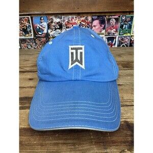 Tiger Woods Nike One Golf Hat Royal Blue Strapback Cap Adjustable OSFM Hook Loop